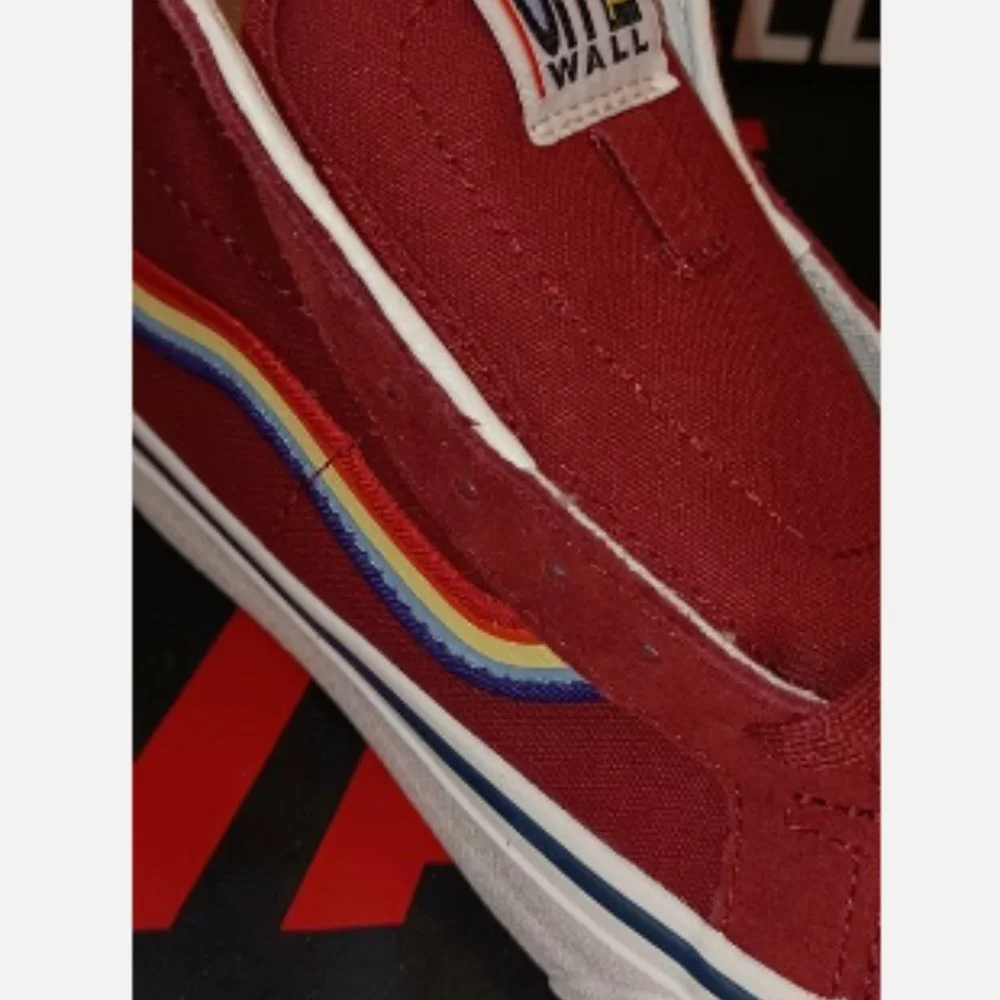 Vans Sk8 Hi 138 Decon Rad Rainbow Biking Red/Marshmallow Men's 3.5/Women's 5
